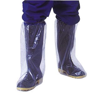 Disposable overboots with elasticated top