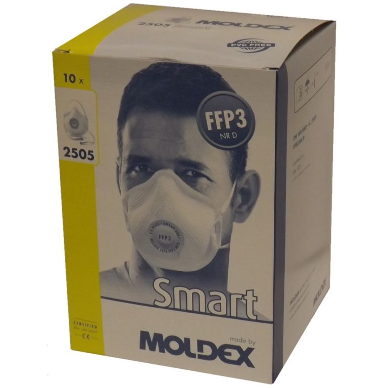 Moldex 2505 FFP3 Dust Masks For Fine Toxic Dusts x 10