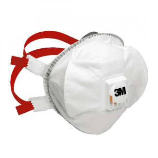 3M 8835 ffp3 mask with valve against white background